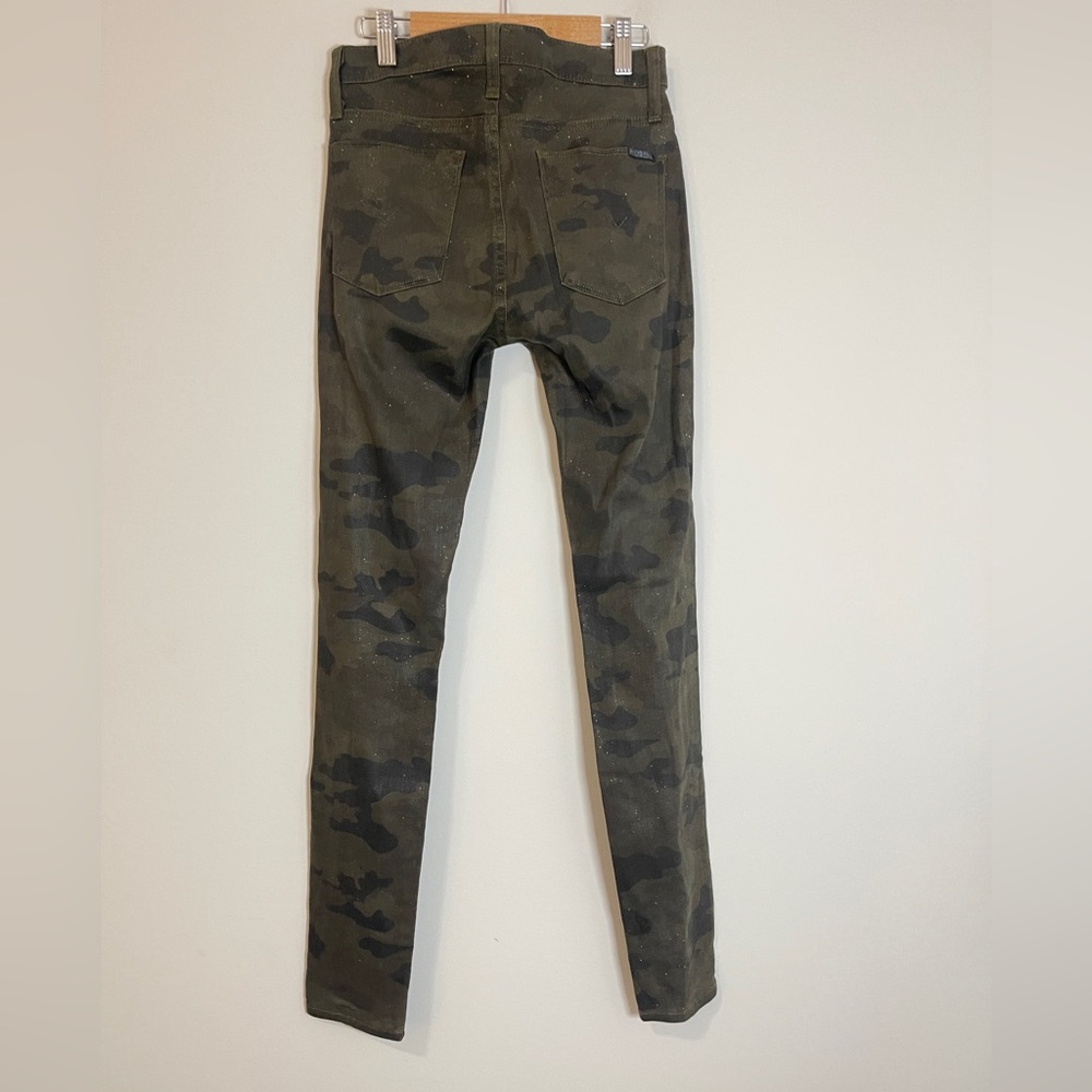 Hudson Womens Jeans Size 25 Army Green Camouflague Nico Super Skinny Mid Rise - Picture 5 of 11